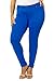 1826 New Stretchy Ponte HIGH Waist Womens Plus Size Pants Skinny Leg Size PL2676 (20, Royal Blue)
