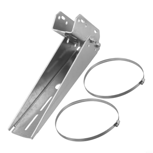 Soporte para panel solar de 30° ajustable a poste con tornillos inoxidables 6