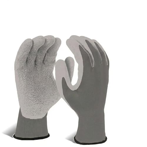 Image of Nylon Anti Cut PU Nitrile Coating Work Safety Gloves, Grey | Multipurpose, Pair1