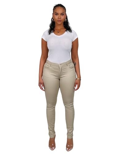 Access Junior Uniform Pants, 5-Pocket Design Skinny Pants for Women, Durable Cotton & Spandex Blend, Ideal for Work & School