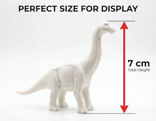 Image of Unscroo DIY 3D Model Painting Kits - Dinosaurs, Ice Age Animals & Unicorns - 3D Printed Art & Craft Hobby Gift for Kids, Teens & Adults - Return Gift Sets (Brachiosaurus Single)