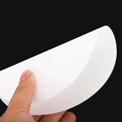 Image of PATIKIL 100Pcs 15cm Qualitative Filter Paper Circles, Fast Speed Round Laboratory Filter Paper Chemical Industrial Oil Testing Funnel Filter Paper
