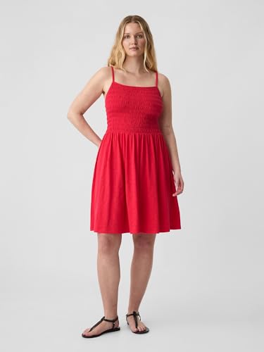 Image of Gap Women's V-Smocked Mini Dress