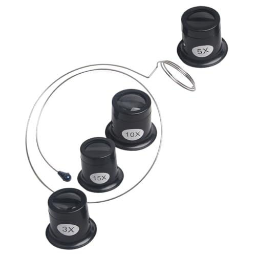 FRCOLOR 10x Magnification Loupe Magnifier Watchmaking Tool Jewelry Magnifying Glasses Headband Magnifier for Compact Design Random Color