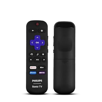 Ceybo Original Remote Control for Philips Roku TV with Netflix, Paramount, HBO Max & Apple TV 3026000066"", Black