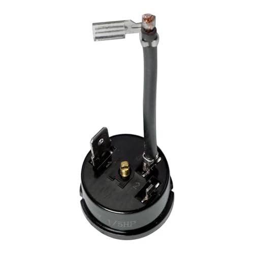 Image of Refrigerator Compressor Thermal Overload Protector HX1 /5HP 150W 220V 50 /60Hz Replacement for Most Fridges and Coolers Compressor Household Freezer Thermal Overload Protection Part with Base (2 Pcs)