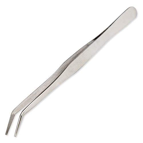 Non Magnetic Curved Tweezer (Silver) (B07MLWC177) Amazon Price History, Amazon Price Tracker