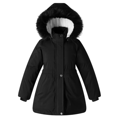 Girl Winter Coat Kids Fleece Puffer Jackets Toddler Heavyweight Parka