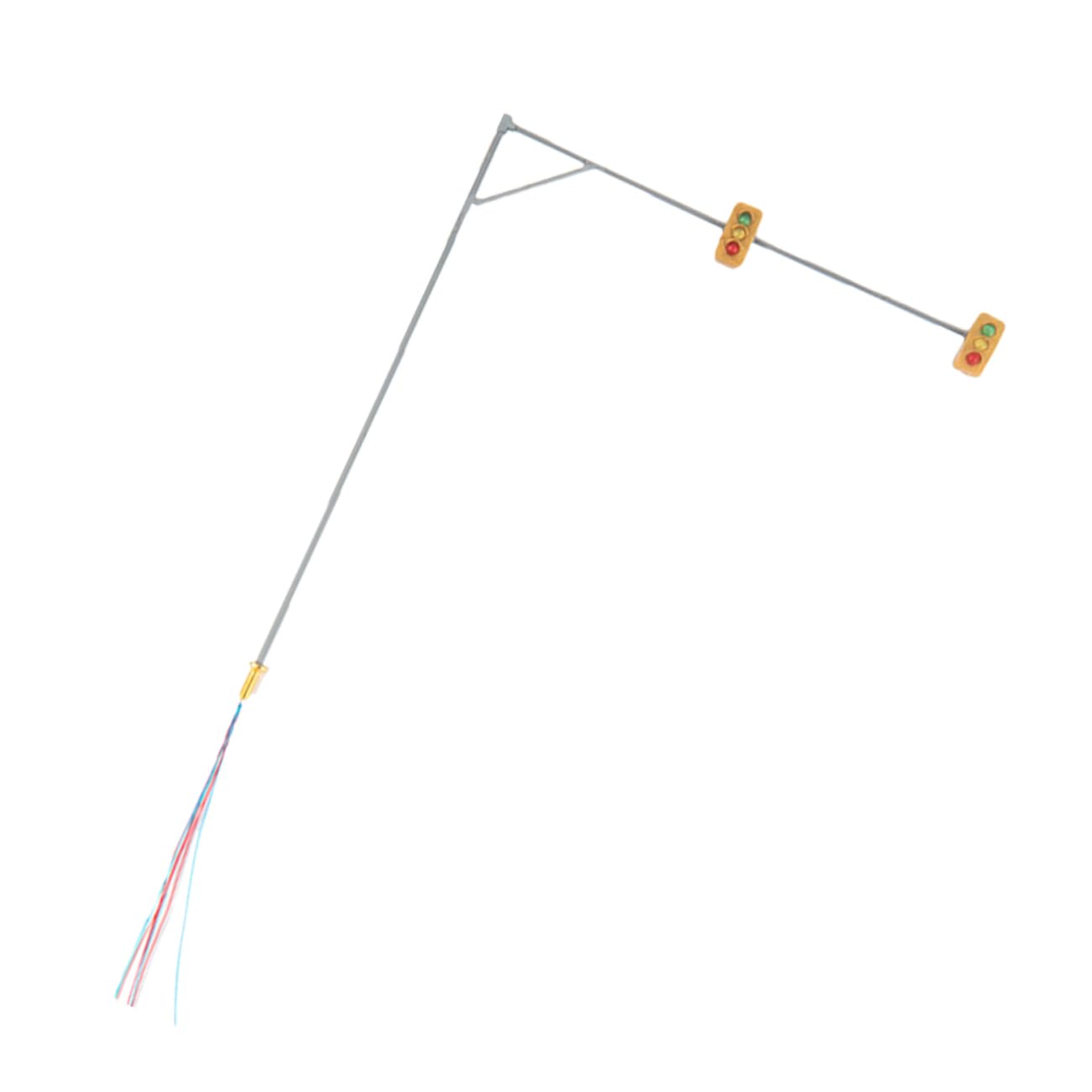 PLAFOPE Metal Railroad Traffic Light Train Layout Mini Signal Lamp Table Decor Micro Landscape Lamp Dec