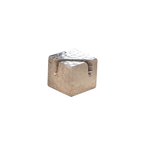 American Metalcraft HCHS1 Card Holder, Aluminum, Hammered, Angled-Cut Square