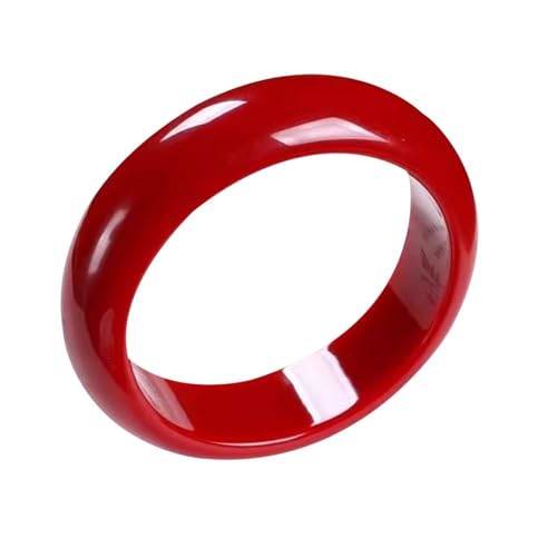 Red Jade Bangle Bracelet, For Women Genuine Ice Agate Widened and Thickened, vintage bracelet women