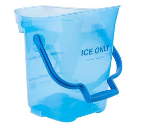 Soro Essentials- 6 Gallon Light Duty Ice Tote Bucket Blue Color Polypropylene- Commercial Ice Bucket for Parties Ice Pail with Handle Comfortable Carry Handle Great for Home Bar Chilling