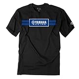 Type d'ajustement : universel Factory Effex 19-87206 Yamaha Racing Stripes T-Shirt, Noir, XL Mixte