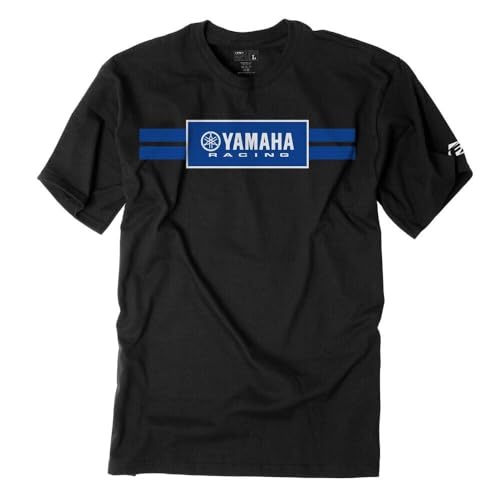 Yamaha Racing Stripes T-shirt coupe unisexe anti-déformation pour adulte