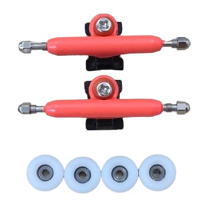 Camiones de diapasón Pro de 1.339 in, ruedas profesionales para diapasón, buje extra de 0.295 x 0.177 in para reemplazar (naranja)