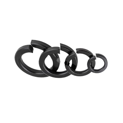 Carbon Steel Black Oxide Spring Lock Washers Set M8-M30 Grade 8. Standard Size Gasket Fastener Accessories for Industrial Use(M24 20pcs)