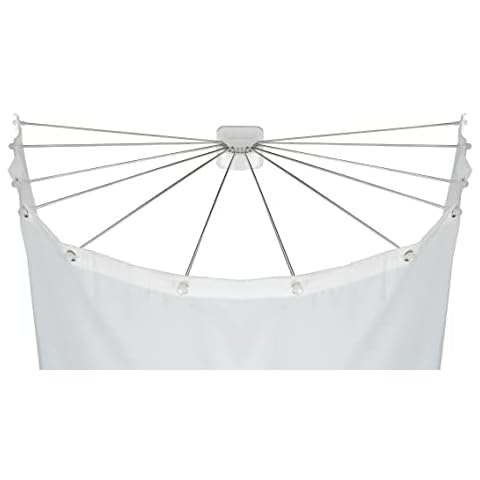 WENKO Tringle Rideau de Douche Parapluie Cover