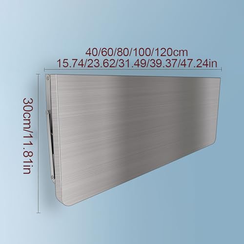 Établi durable et rabattable en acier inoxydable avec système d'installation facile