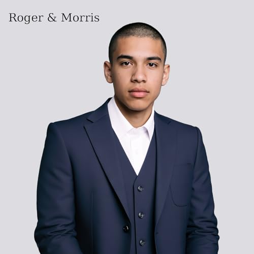 Rogers & Morris Men's 3 Pieces Suit Wool Solid Two Buttons Slim Fit Essential Style Blazer Vest Pants Set2
