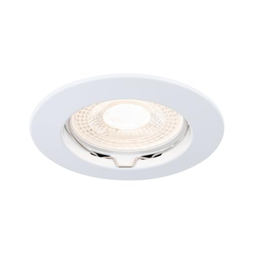 Paulmann 17943 Einbauleuchte Premium Line 51 mm Einbaustrahler Weiß Einbaulampe max. 1x50W Einbaulicht Niedervolt 12V Einbauspot GU5,3