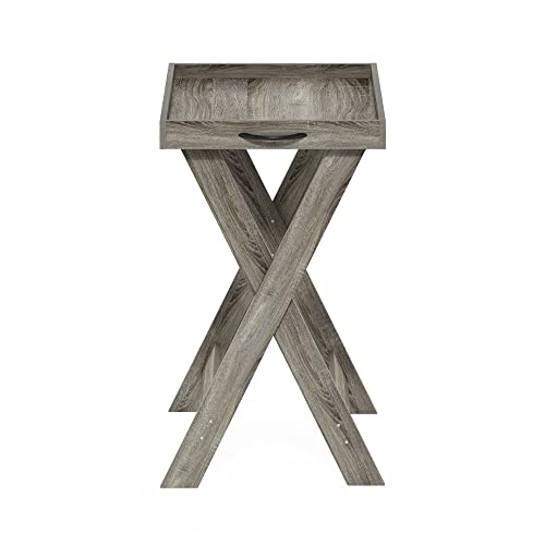 Image of Furinno Classic Tray Table with Removable Tray, French Oak