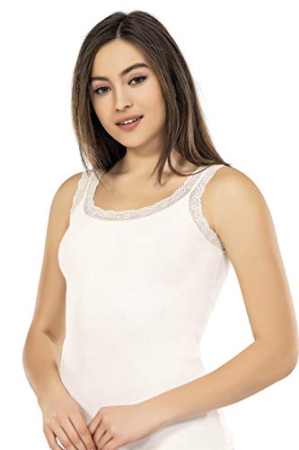 Lace Camisole Tank Tops for Women, Durable Comfy Soft Stretch Cotton Basic Cami