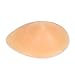 Jopwkuin Silicone Bra Inserts protesis mastectomia Artificial Symmetrical Breast, Plump Drop Shape Mastectomy Prosthesis Ergonomic Elastic Soft Fitting for Home Prótesis pechos