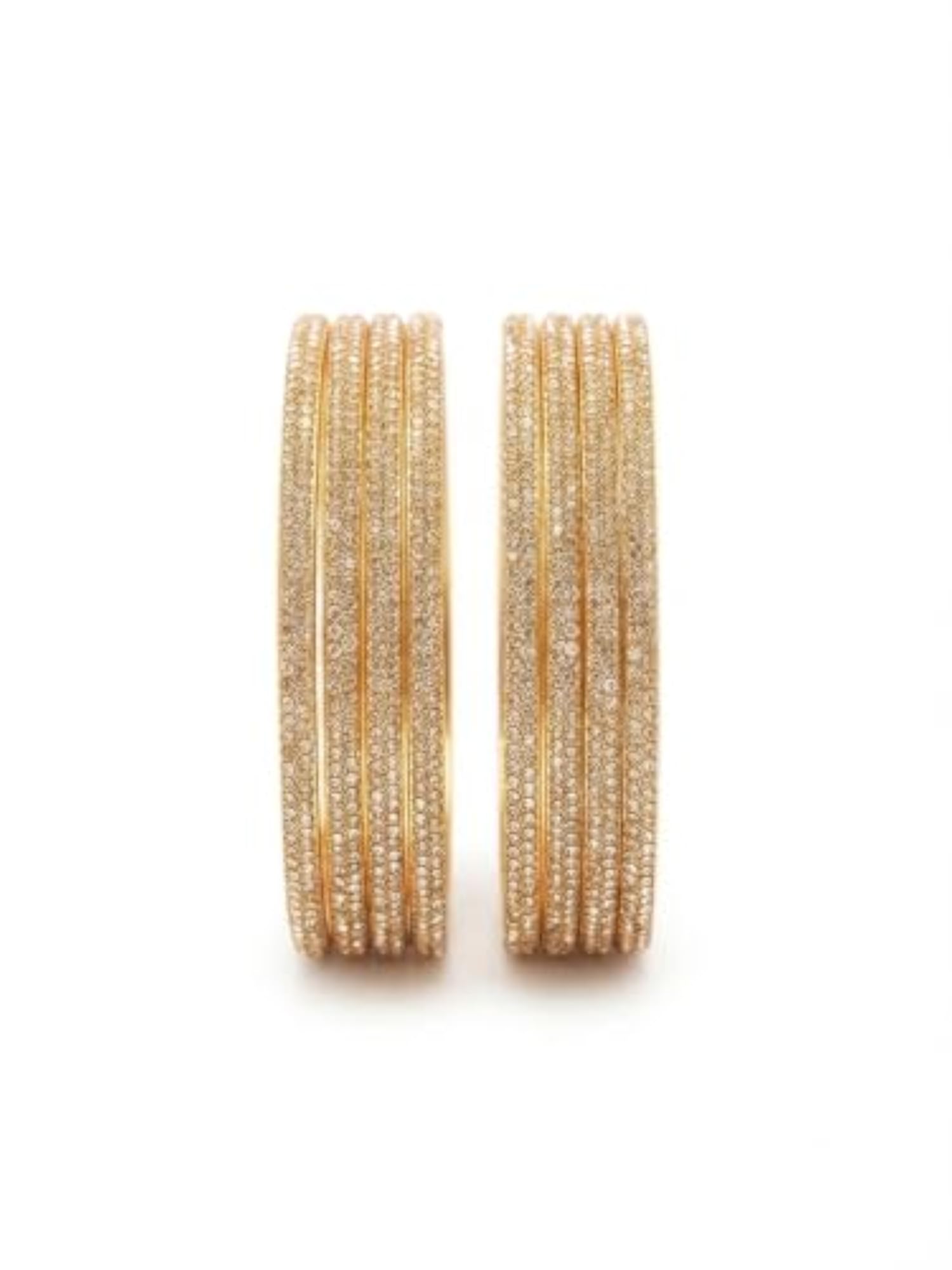 Traditional Ethnic Stackable Kada Bangles Set, Lightweight