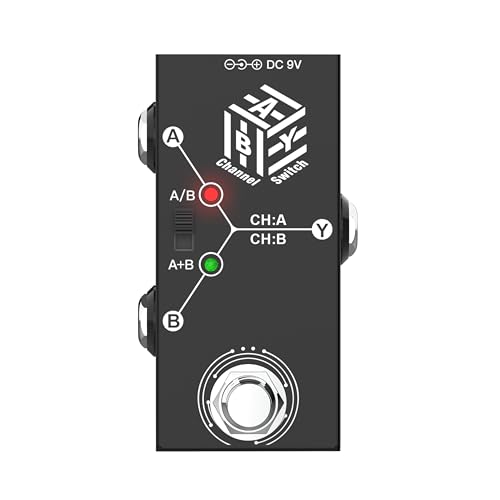 ABY Box Line Selector AB Switch Mini Guitar Effect Pedal True Bypass - Compact Signal Router for...