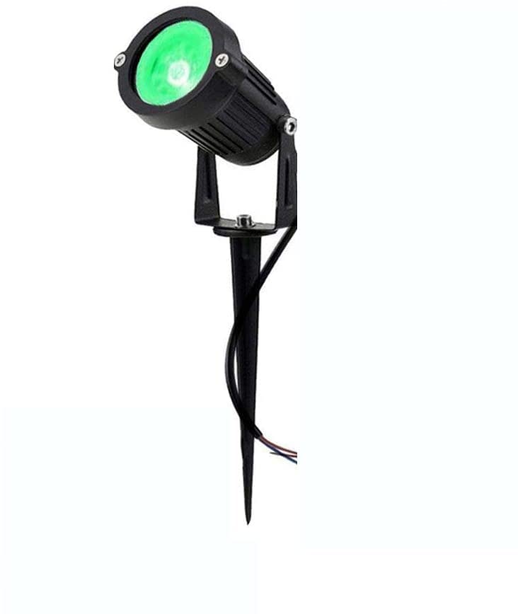 DIGICOP 5W LED Outdoor IP65 Waterproof Garden Light,Pathway Lights for Trees Outdoor Spotlights with Spike Stand, Outdoor Landscaping Lights(Green)-Pack of 5