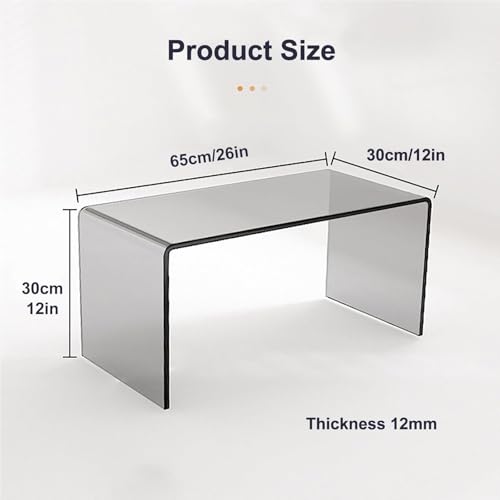 Table d'appoint moderne transparente acrylique pour libérer l'espace - 3
