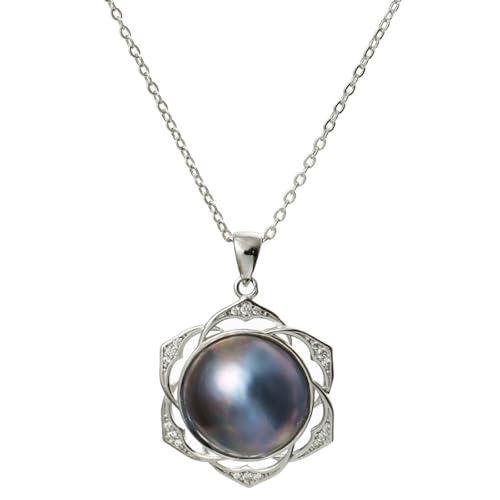 Colliers perles noires argent sterling 925 le cadeau d'anniversaire idéal