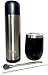 Kit completo de Yerba Maté con termo térmico (480 ml), taza mate térmica (350 ml) de acero inoxidable con tapa sin BPA, bombilla de acero inoxidable y cepillo de limpieza
