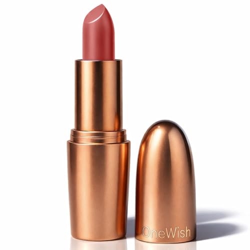 Image of One Wish Creamy Matte Lipstick Long Lasting for Women - Barely There Shade 12 | Full Coverage | No Dryness | SPF | Vitamin E, Almond Oil & Shea Butter for Moisturising Lip | 8 Hrs Lasting | Smooth Finish | 3.8 gm