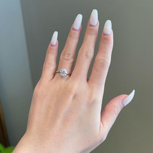 10K 14K 18K Gold 1-5 Carat Moissanite Solitaire Engagement Ring for Women Round Cut D Color VVS1 Clarity Wedding Rings Jewelry Gift for Her3