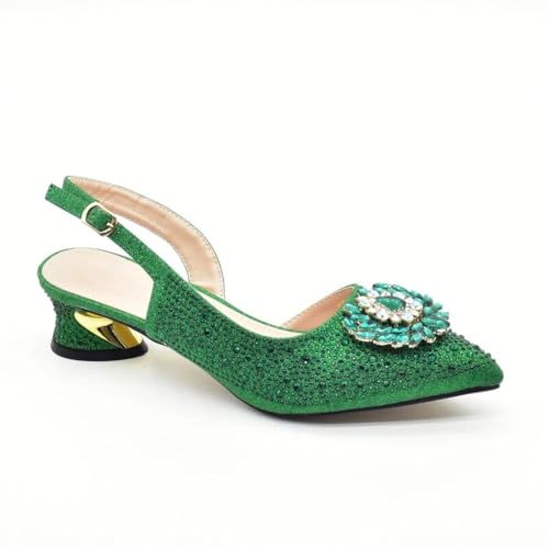 Escarpins nigérians haut de gamme et sac de mariage orné de strass - 6
