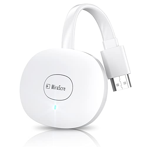Wireless HDMI Dongle, 4K Wireless HDMI Adapter, WiFi HDMI Dongle, Video Mirror Screen Dongle from i-Phone, i-Pad, Android, PC, Tablet, Windows to HDTV/Monitor/Projector, Mira-cast, Airplay, DLNA