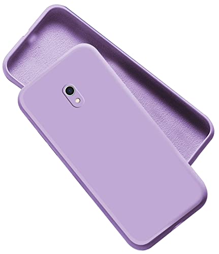 Image of A rtistque Liquid TPU Silicone Matte Shockproof Flexible with Camera Protection Soft Back Cover Case for Mi Redmi 8A - Purple