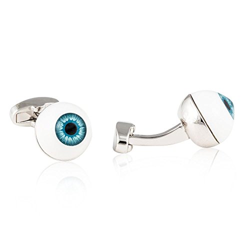 Mancuernillas Cuff-Daddy Blue Eyeball Optometrista miniatura 2