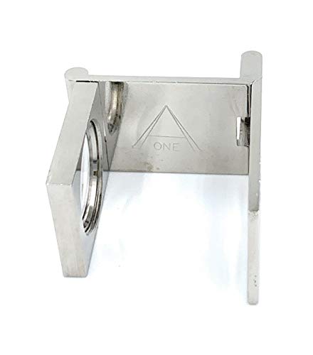 Aone Combined Textile Eyeglass Folding Magnifying Lens 1pc for Thread, Linen & Mesh Counting, Engraving, Print Magnification, Diamond & Gemstone Grading, Model Making & Pick Counting Glass