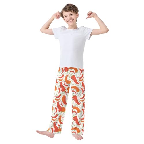 Red Chilli Boys Long Pants Soft Trousers Elastic Waist Kids Lounge Bottoms with Pockets S-XL2