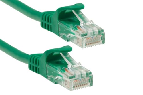 Cable Ethernet corto Cat 6 UTP de 1 pie, verde miniatura 1