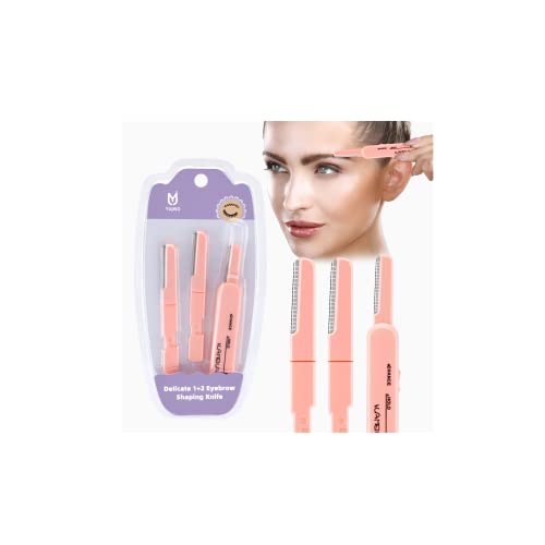 Eyebrow knife, Facial Hair Removal for Women, Eyebrow Razor and Face Razor for Women (3 Pack)