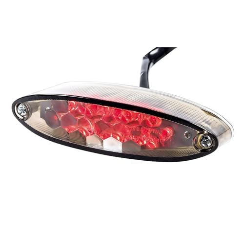 Luz trasera de freno para motocicleta y ATV con lámpara de iluminación para matrícula