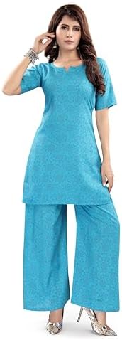 Mom&Bae Women’s Pure Cotton Printed Lounge Wear Comfy Night Suit Co-ord Set