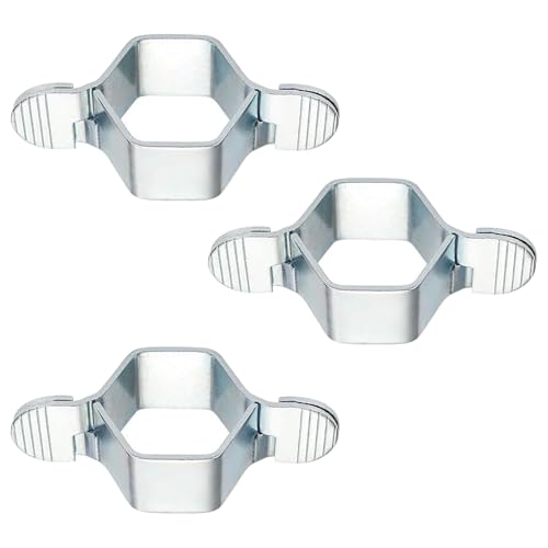 MUU Juego de llaves universales desmontables para manguera, 3 pares de llaves de fontanero reutilizables con llave hueca hexagonal para tuberías de agua de baño, llave de grifo para espacios reducidos