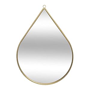 Atmosphera – Miroir Goutte – métal doré 21×29 cm