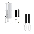 Waterdrop Gravity-fed Water Filter System with 6 Filters, Metal Water Level Spigot and Stand, 2.25G Stainless-Steel System, Reduces Chlorine-King Tank Series