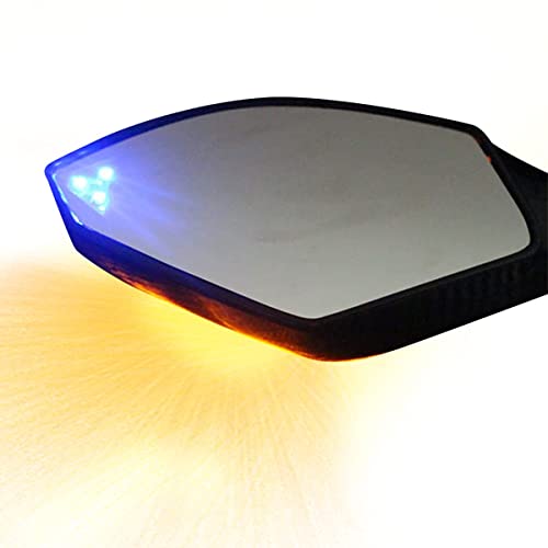 Okstno Universal Motorcycle Indicator 10Mm 8Mm Rear View Side Mirrors Integrated Led Turn Signals Fit For Street Bikes Cruiser Scooters #TOP2
