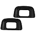 com-four® 2X oculari e oculari di Ricambio Adatti per Fotocamere SLR Nikon D40, D60, D80, D90, D200, D3, D5200, D5100, D3200, D3100 (02 Pezzi)